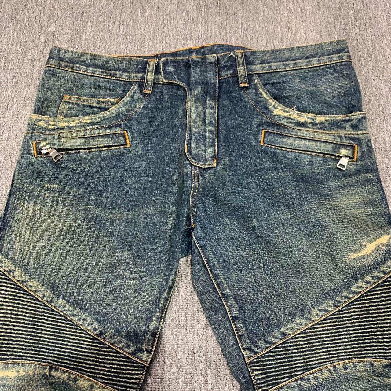 Balmain Balmain Distressed Denim Jeans Size 35 Size US 35 - 6 Thumbnail