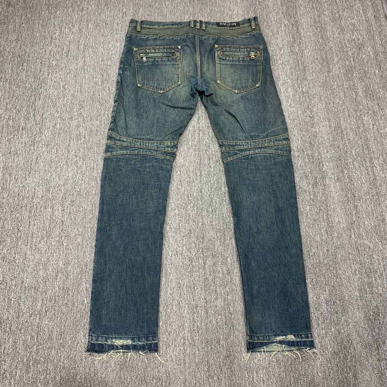 Balmain Balmain Distressed Denim Jeans Size 35 Size US 35 - 2 Thumbnail