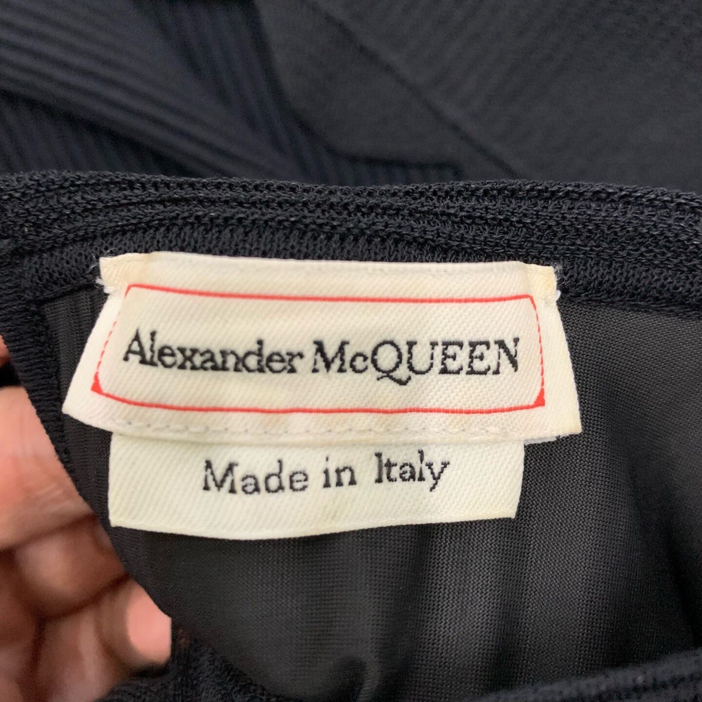 Alexander McQueen Alexander McQueen Black Knitted Lace Dress Size XL / US 12-14 / IT 48-50 - 4 Thumbnail