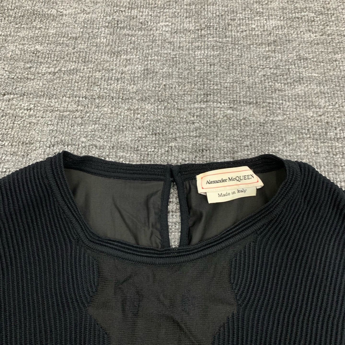Alexander McQueen Alexander McQueen Black Knitted Lace Dress Size XL / US 12-14 / IT 48-50 - 8 Thumbnail
