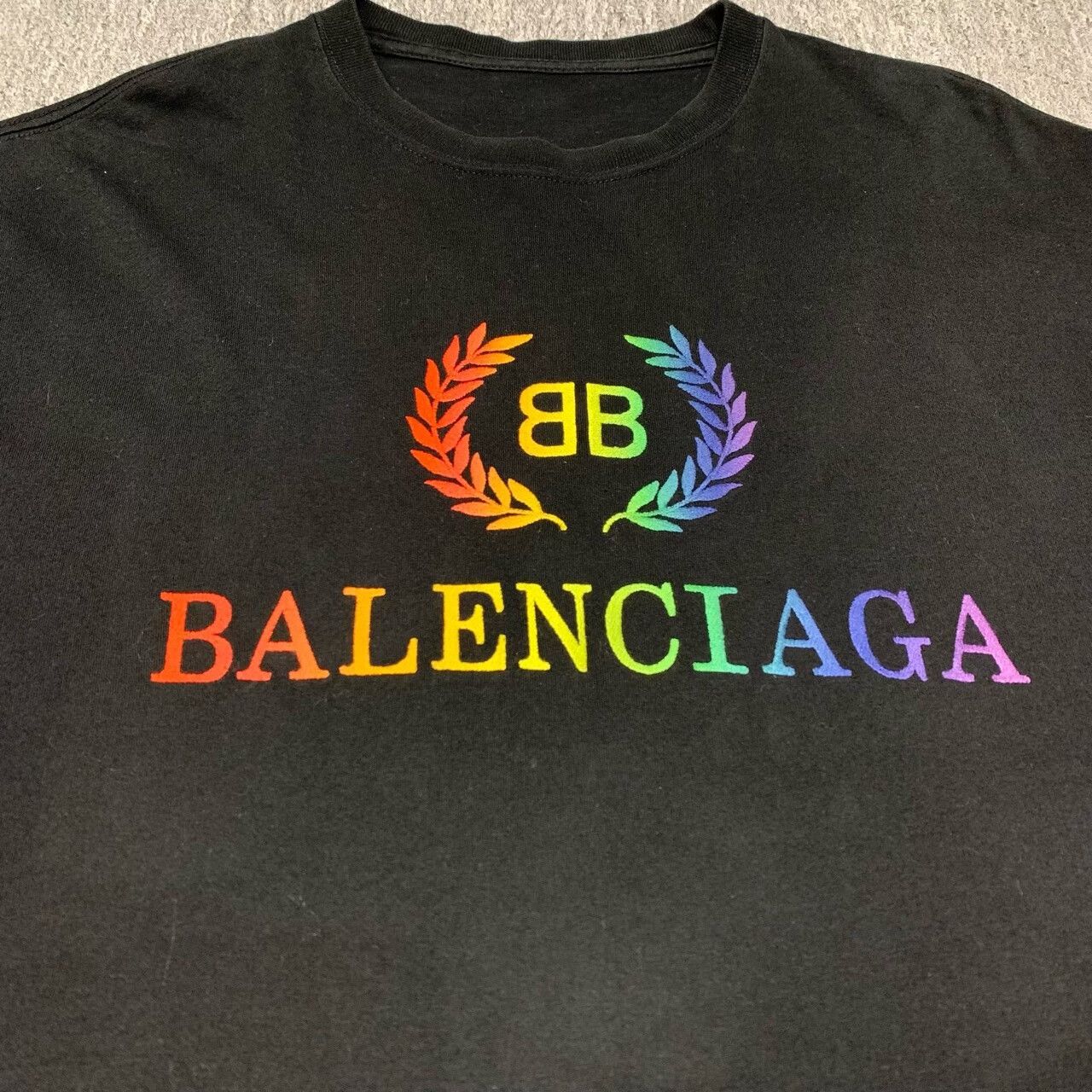 Balenciaga Balenciaga Rainbow Wheat Short Sleeve T-shirt Size US M / EU 48-50 / 2 - 5 Thumbnail