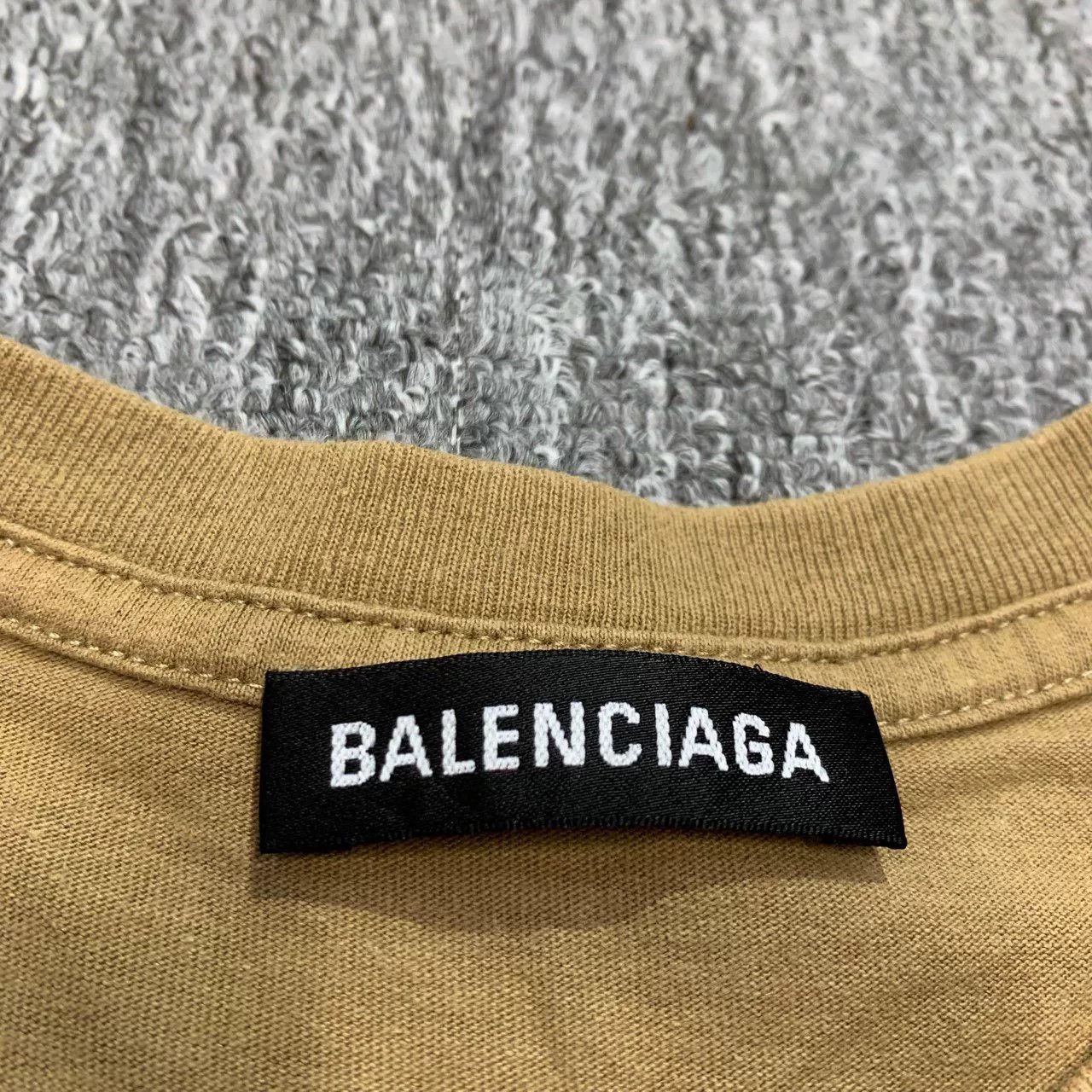 Balenciaga Balenciaga Beige Short Sleeve T-Shirt XS Size US XS / EU 42 / 0 - 4 Thumbnail
