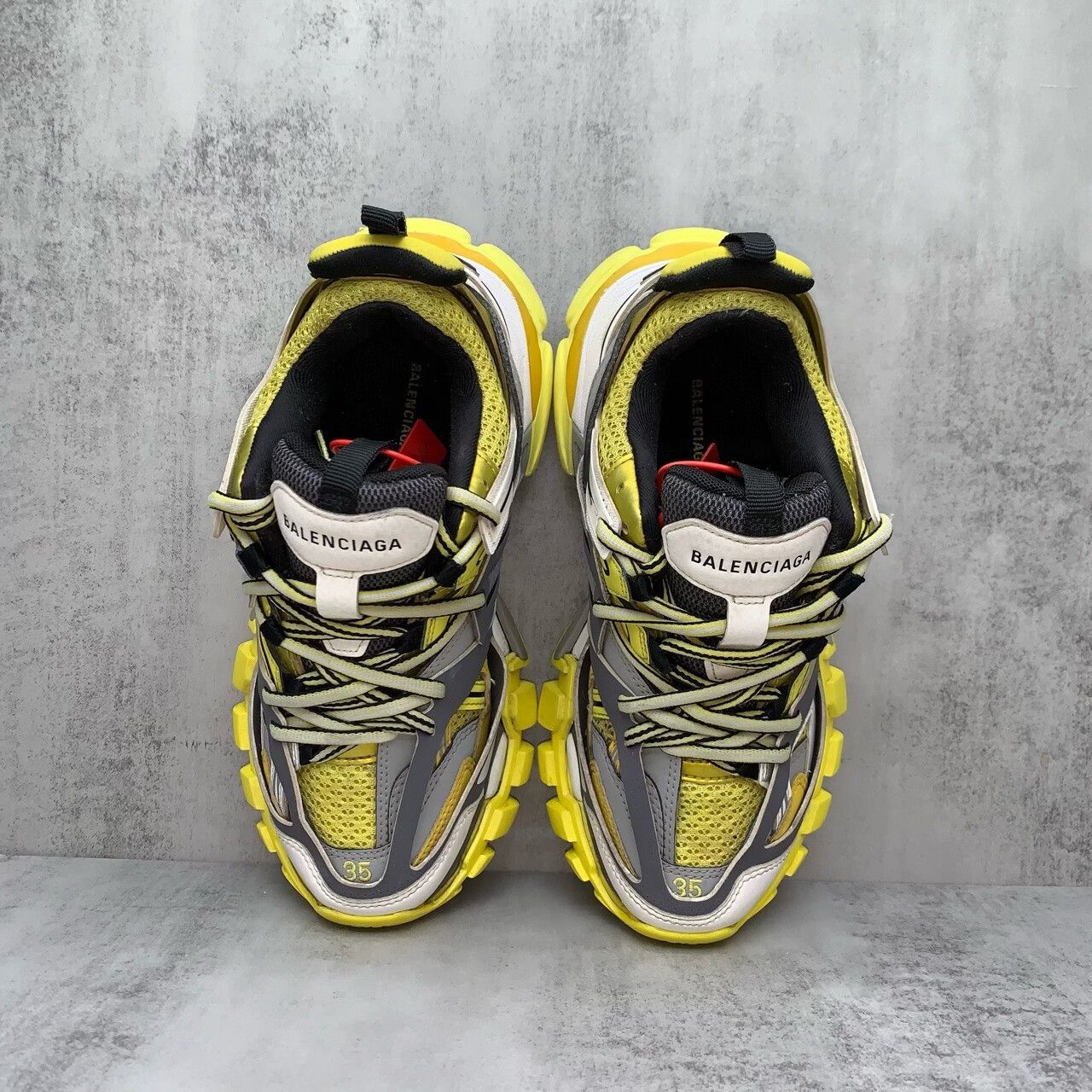 Balenciaga Balenciaga Track Sneakers in Gray Yellow Size US 5 / EU 37 - 6 Thumbnail
