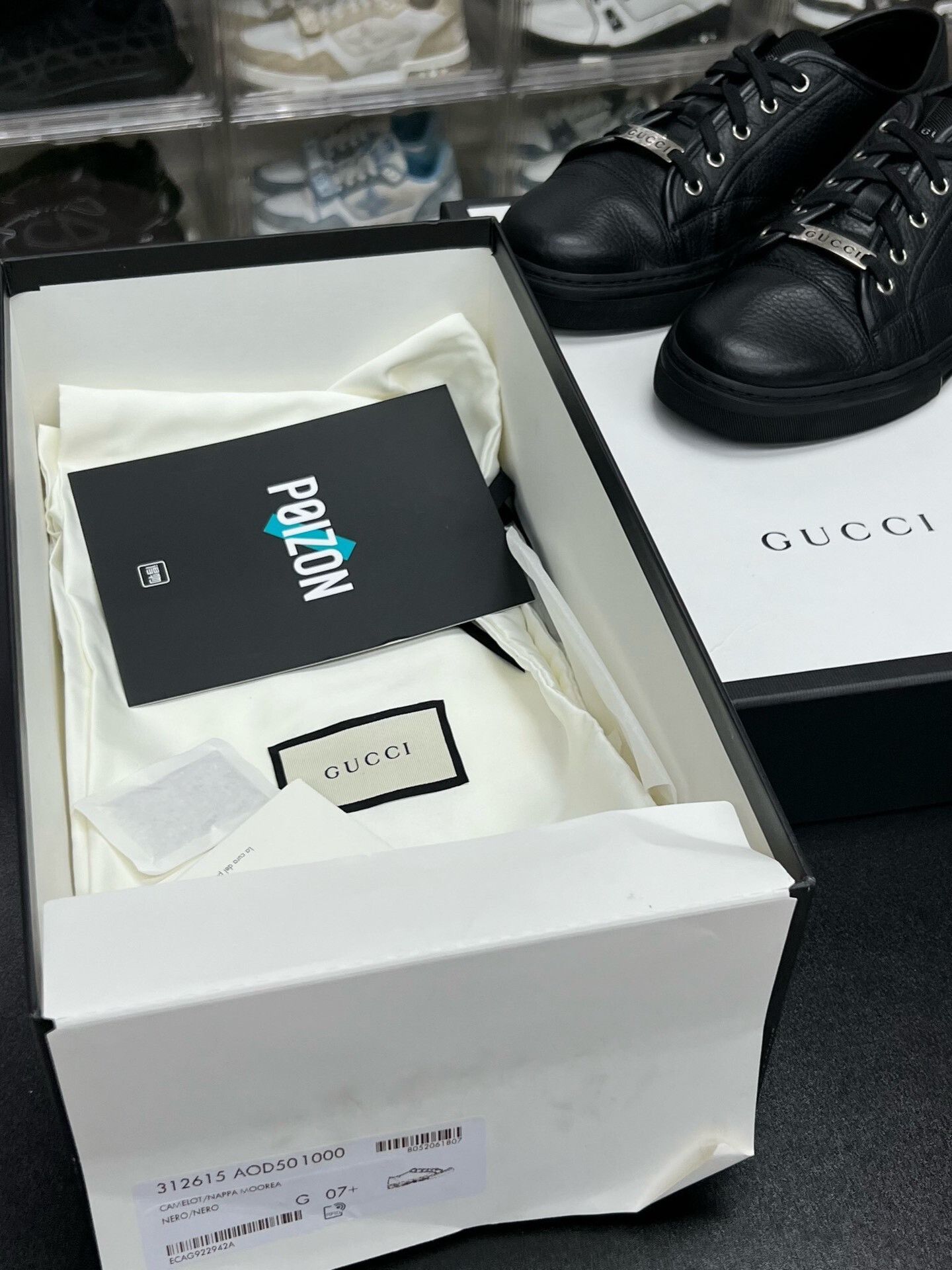 Gucci Gucci Black Low-Top Sneakers Size 41.5 Size US 8.5 / EU 41-42 - 9 Thumbnail