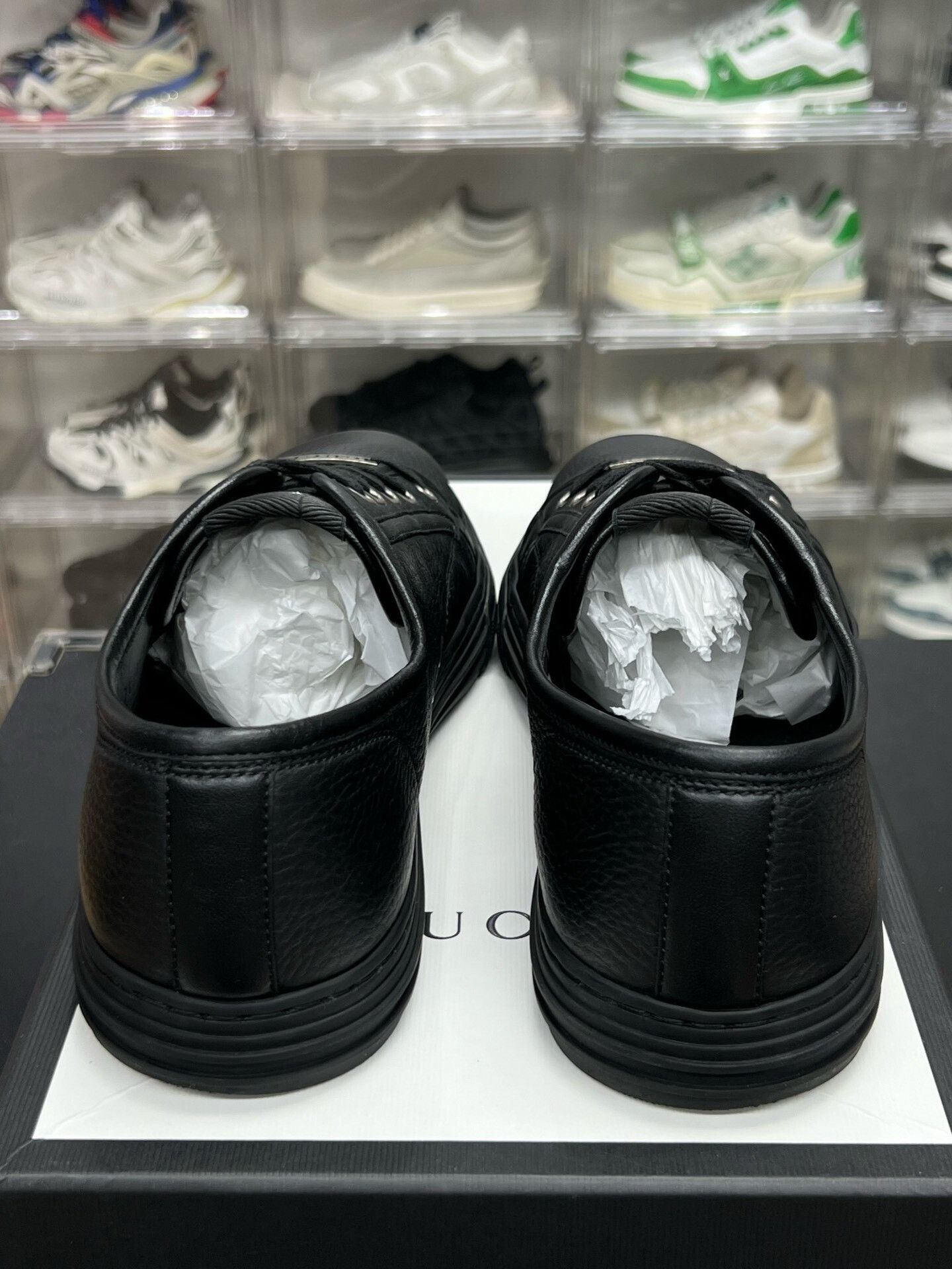 Gucci Gucci Black Low-Top Sneakers Size 41.5 Size US 8.5 / EU 41-42 - 7 Thumbnail