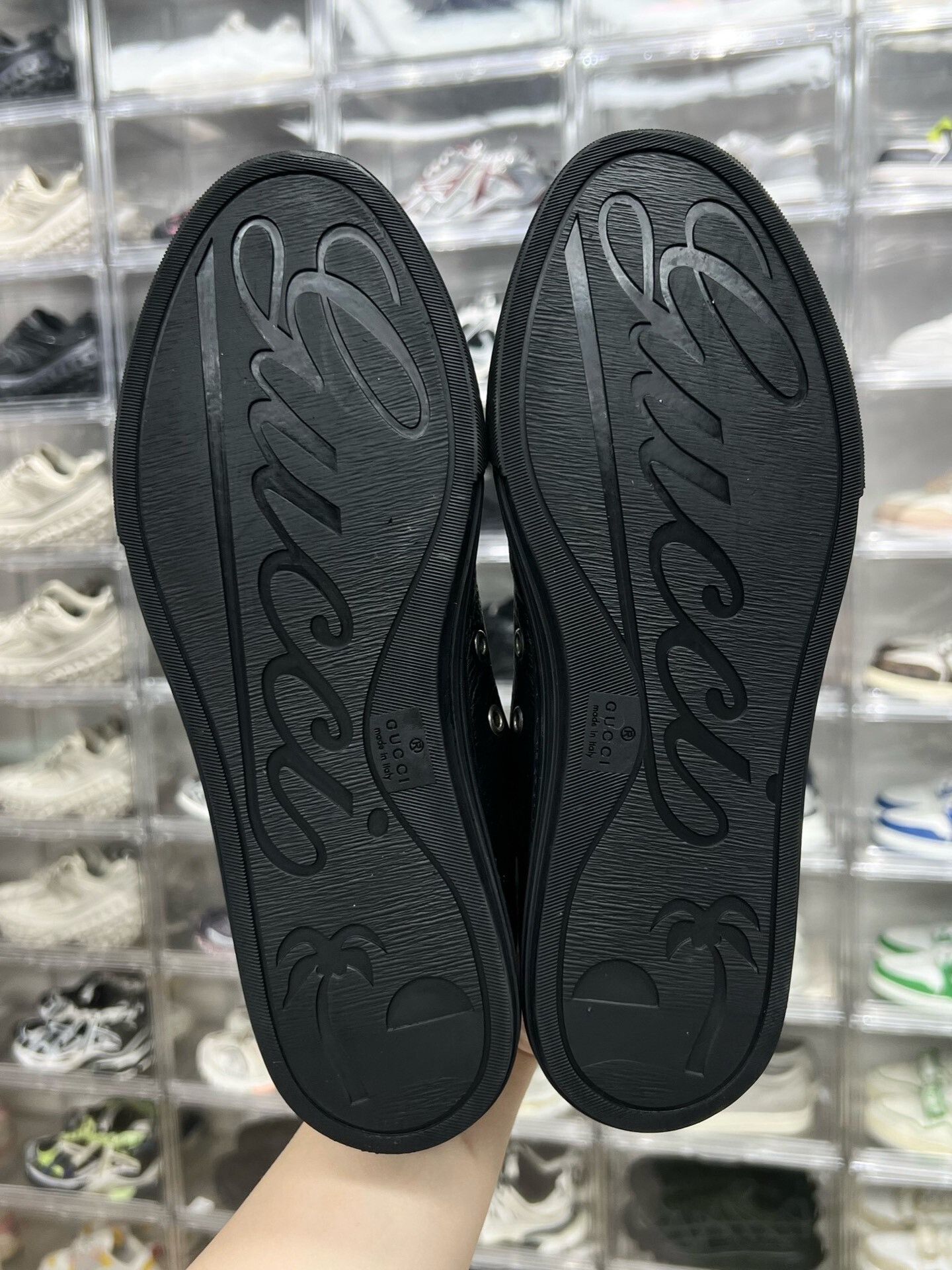 Gucci Gucci Black Low-Top Sneakers Size 41.5 Size US 8.5 / EU 41-42 - 8 Thumbnail