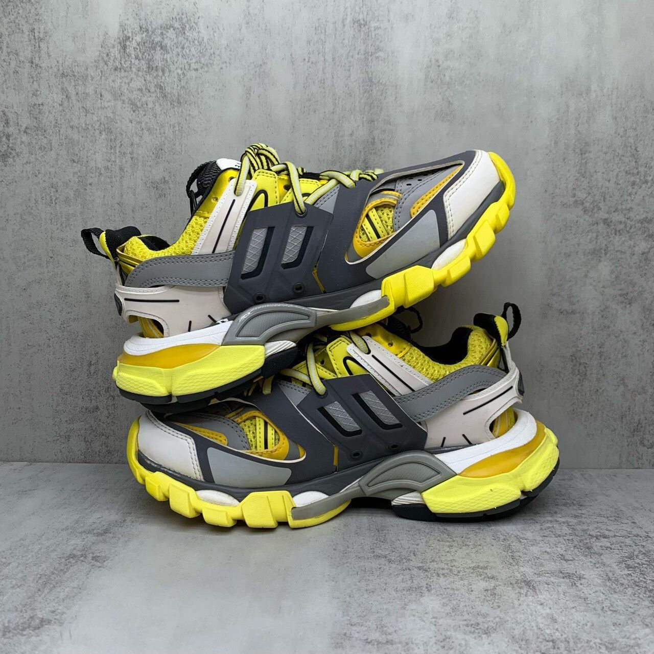 Balenciaga Balenciaga Track Sneakers White Gray Yellow Size US 5 / EU 37 - 3 Thumbnail