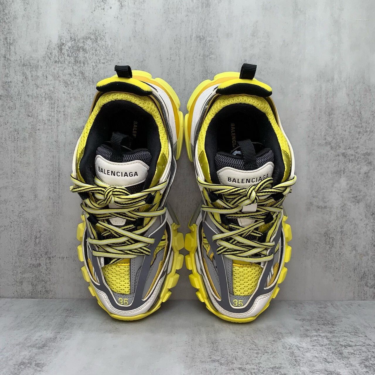 Balenciaga Balenciaga Track Sneakers White Gray Yellow Size US 5 / EU 37 - 6 Thumbnail