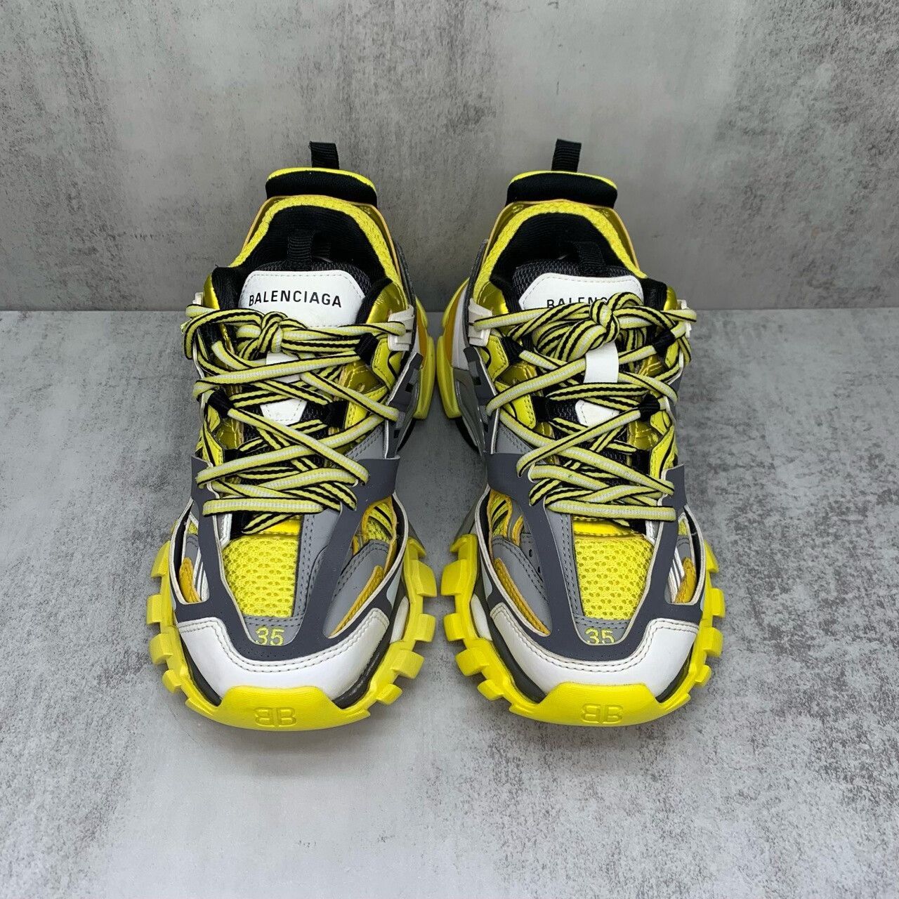Balenciaga Balenciaga Track Sneakers White Gray Yellow Size US 5 / EU 37 - 4 Thumbnail