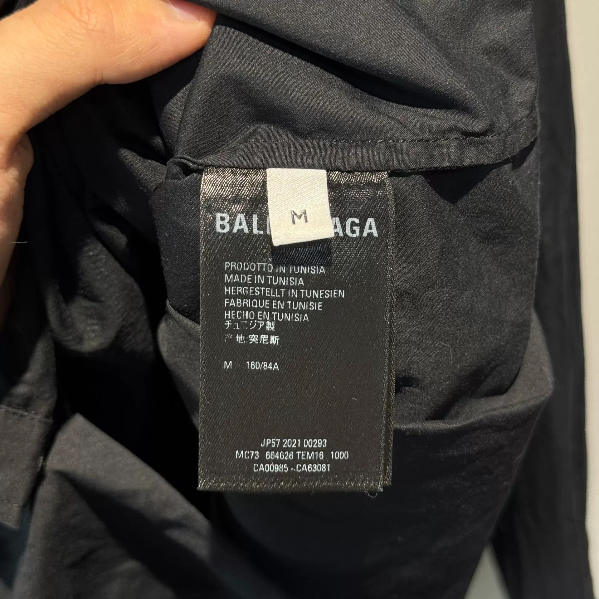 Balenciaga Balenciaga Black Eco Shirt Size M Size US M / EU 48-50 / 2 - 5 Thumbnail