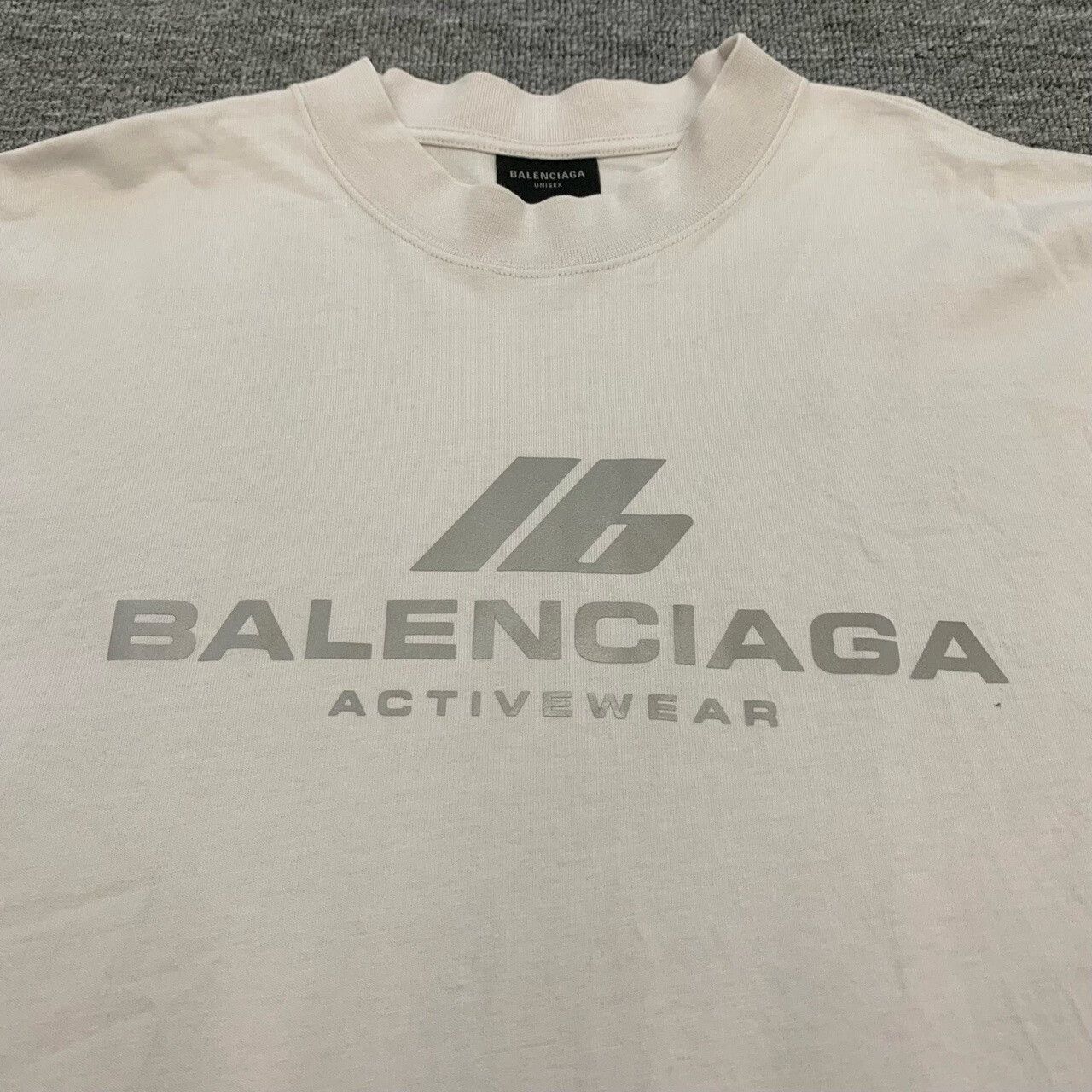Balenciaga Balenciaga Reflective Logo White T-Shirt Size US L / EU 52-54 / 3 - 6 Thumbnail