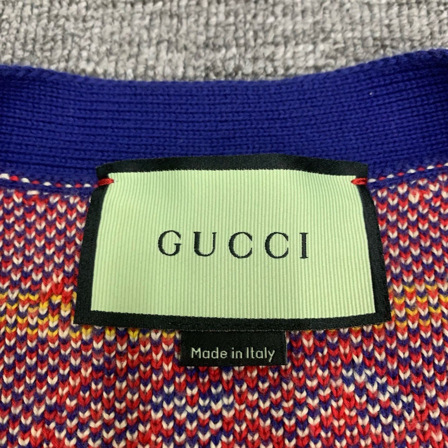 Gucci Blue Gucci Apple Cardigan Sweater Size M / US 6-8 / IT 42-44 - 4 Thumbnail