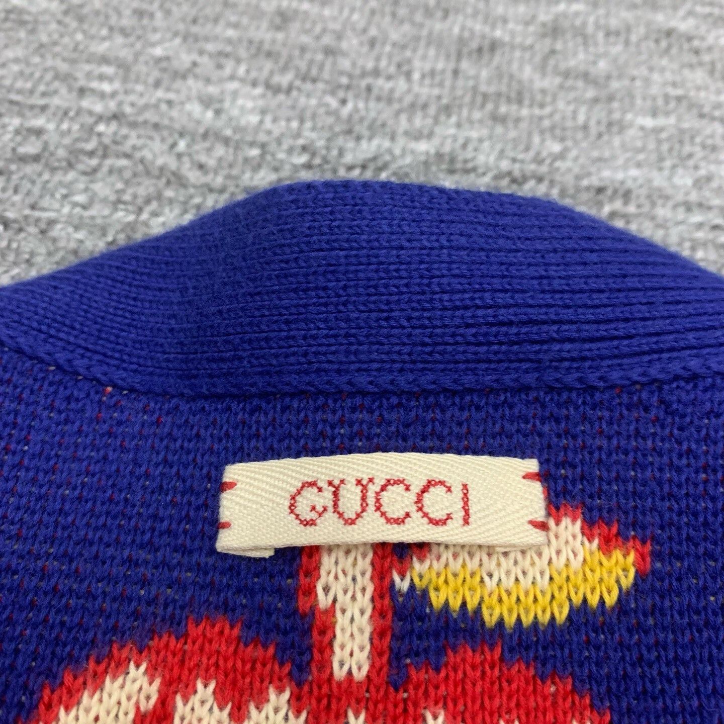 Gucci Blue Gucci Apple Cardigan Sweater Size M / US 6-8 / IT 42-44 - 7 Thumbnail