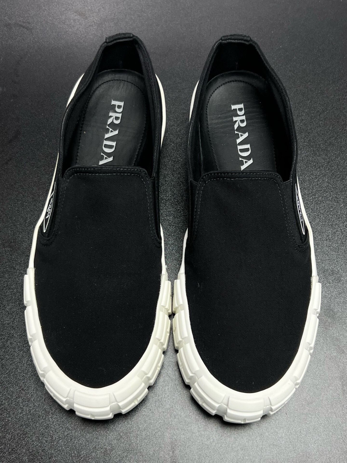 Prada Prada Black Nylon Low Sneakers Size US 8 / EU 41 - 3 Thumbnail