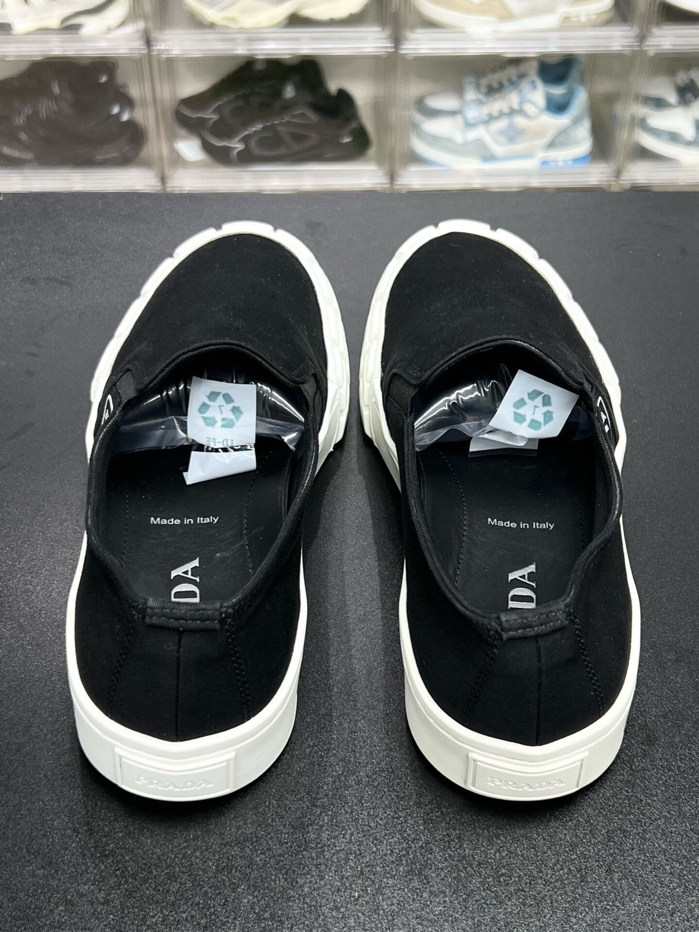 Prada Prada Black Nylon Low Sneakers Size US 8 / EU 41 - 7 Thumbnail