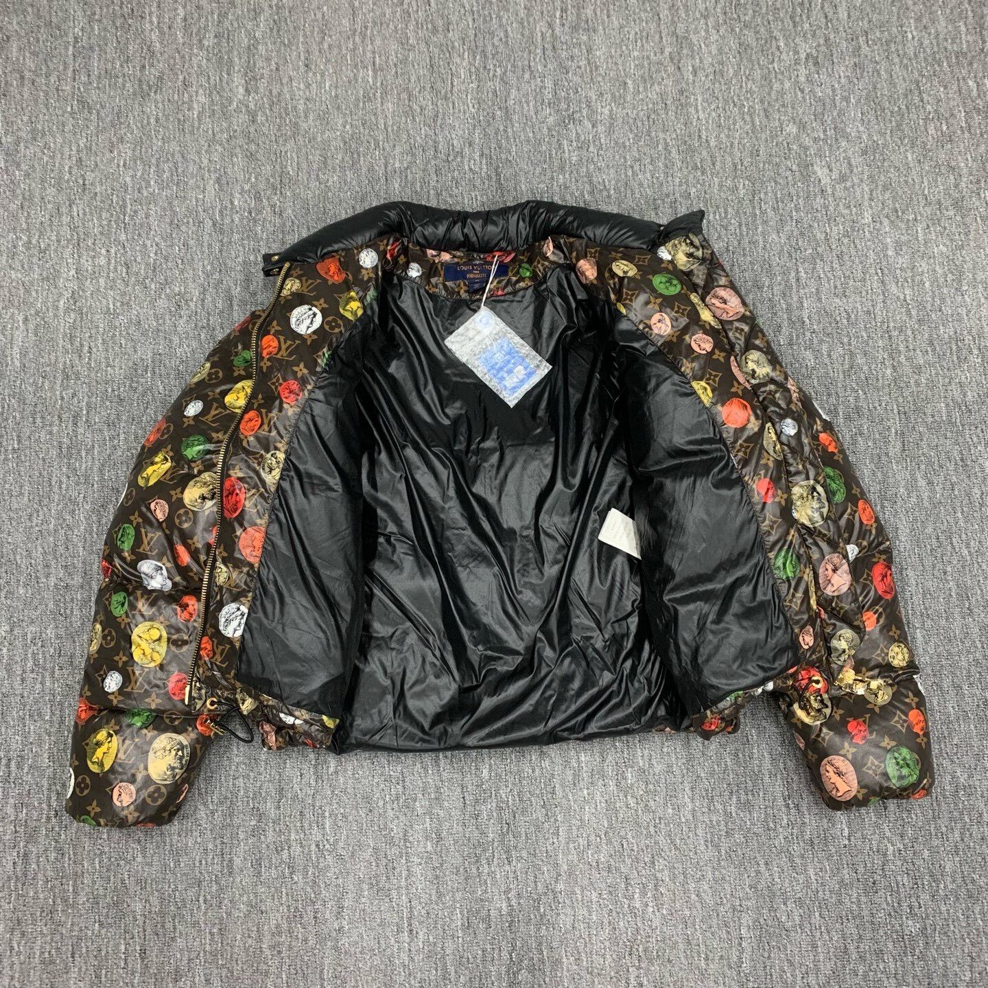Louis Vuitton Brown Polka Dot Padded Jacket Size S / US 4 / IT 40 - 6 Thumbnail