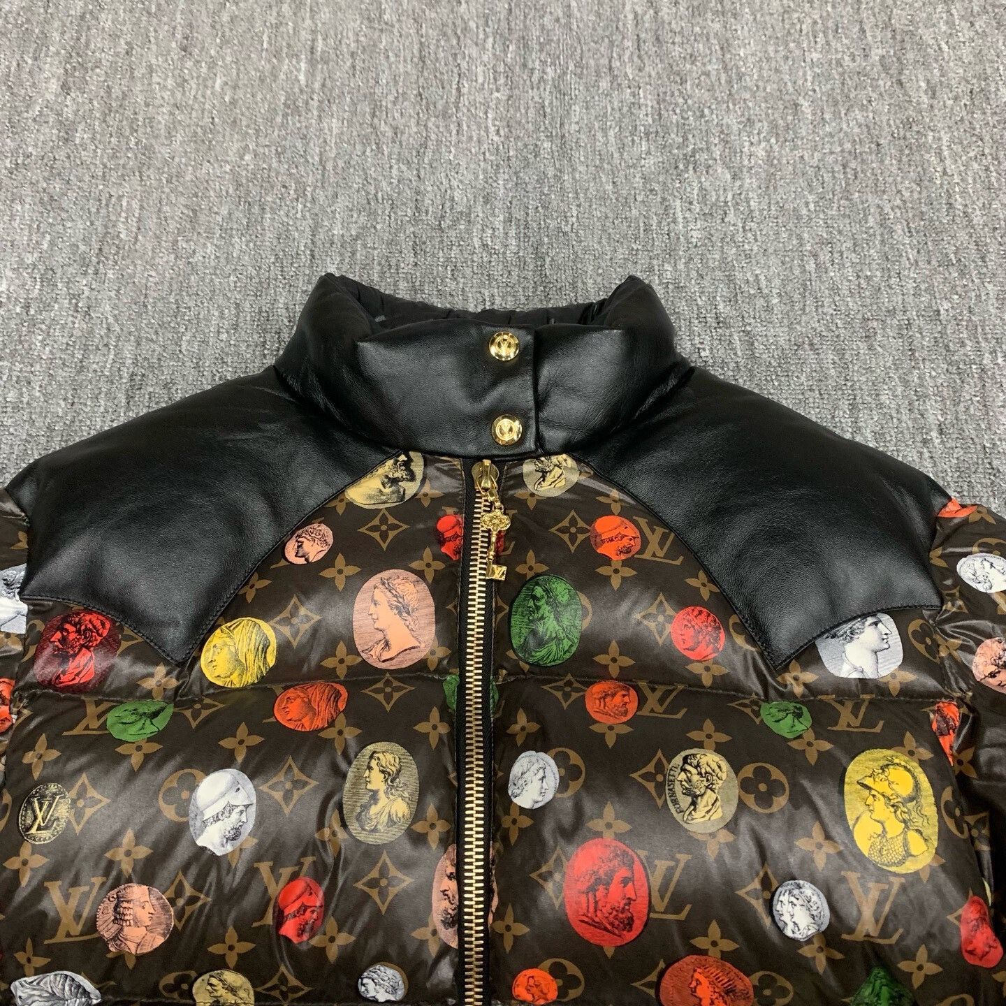 Louis Vuitton Brown Polka Dot Padded Jacket Size S / US 4 / IT 40 - 7 Thumbnail