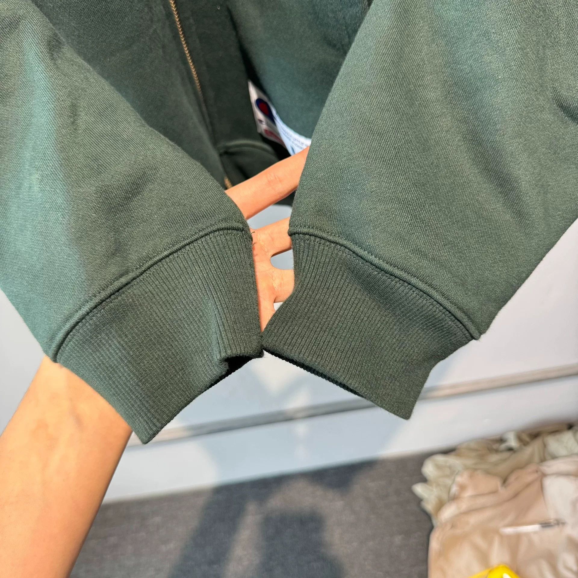 Supreme Supreme x Champion Green Zip Hoodie Size US M / EU 48-50 / 2 - 6 Thumbnail