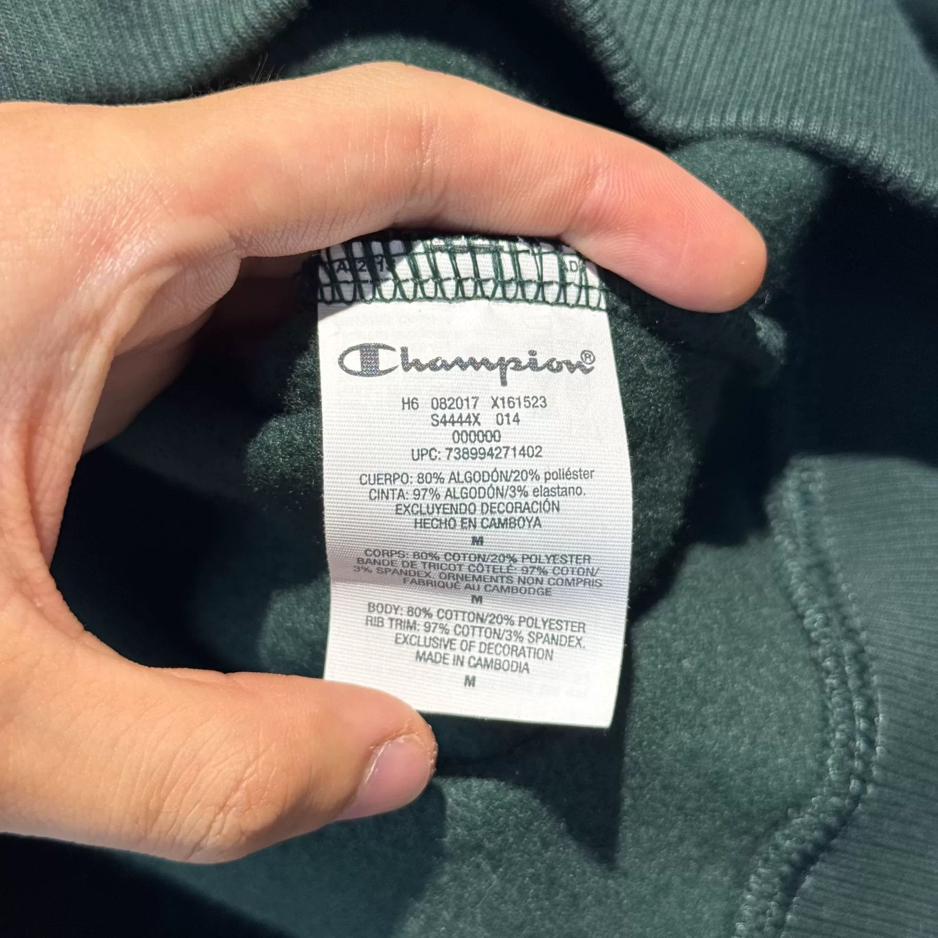 Supreme Supreme x Champion Green Zip Hoodie Size US M / EU 48-50 / 2 - 4 Thumbnail