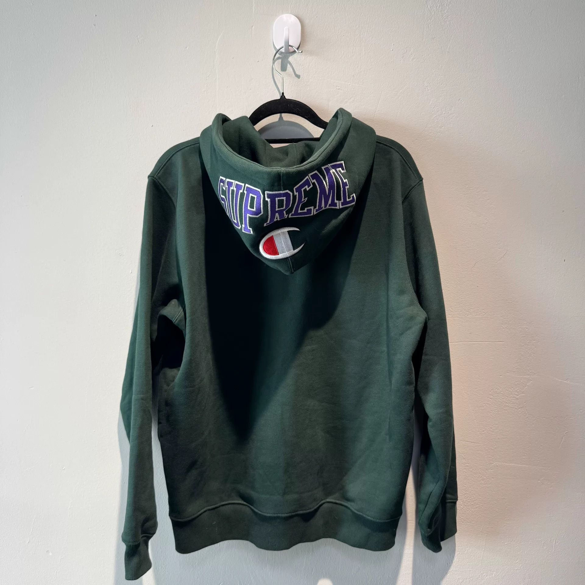 Supreme Supreme x Champion Green Zip Hoodie Size US M / EU 48-50 / 2 - 8 Thumbnail