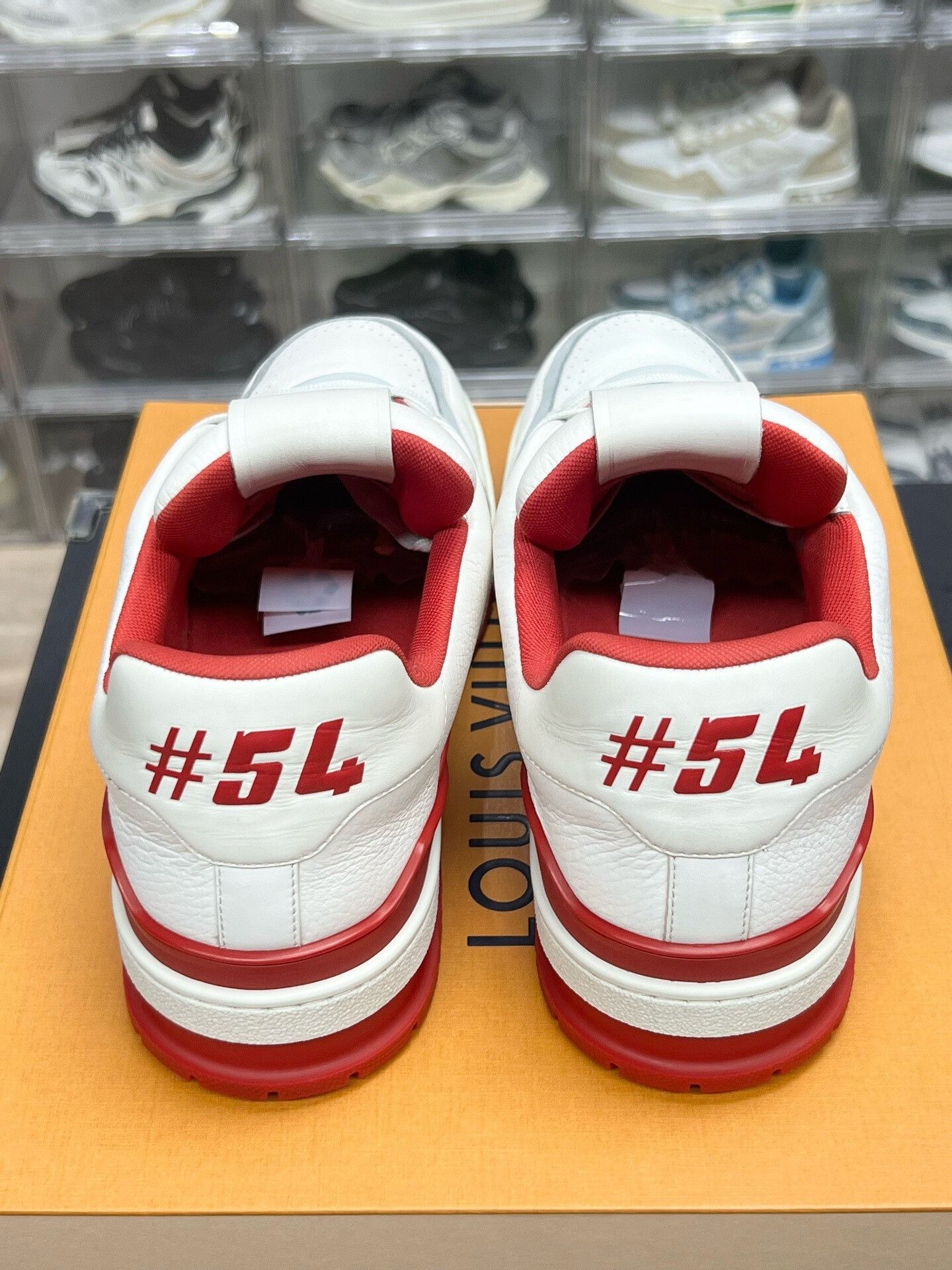 Louis Vuitton LV Trainer White Red Sneakers UK9 Size US 11 / EU 44 - 7 Thumbnail