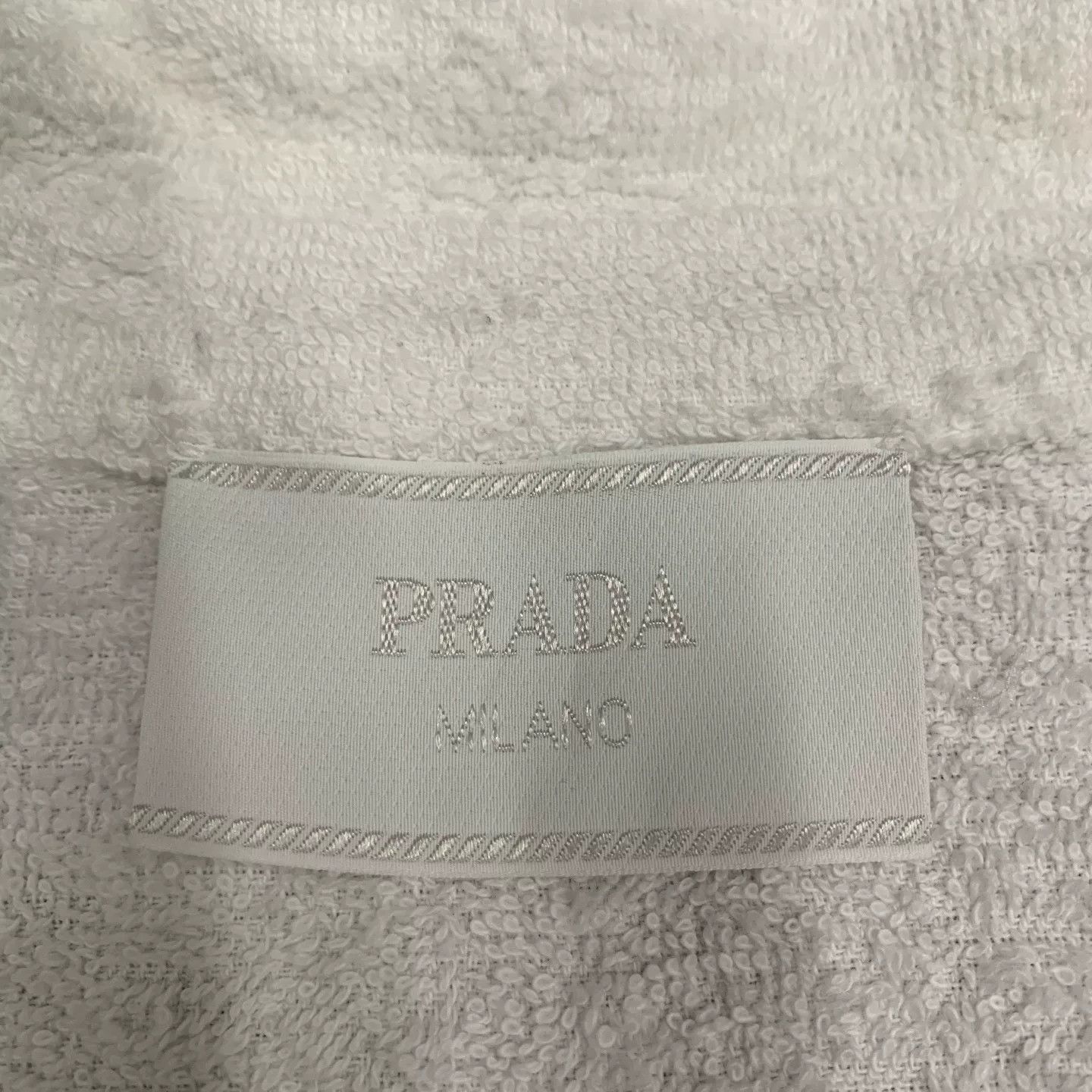 Prada Prada White Triangle Label Towel Shirt Size US S / EU 44-46 / 1 - 4 Thumbnail