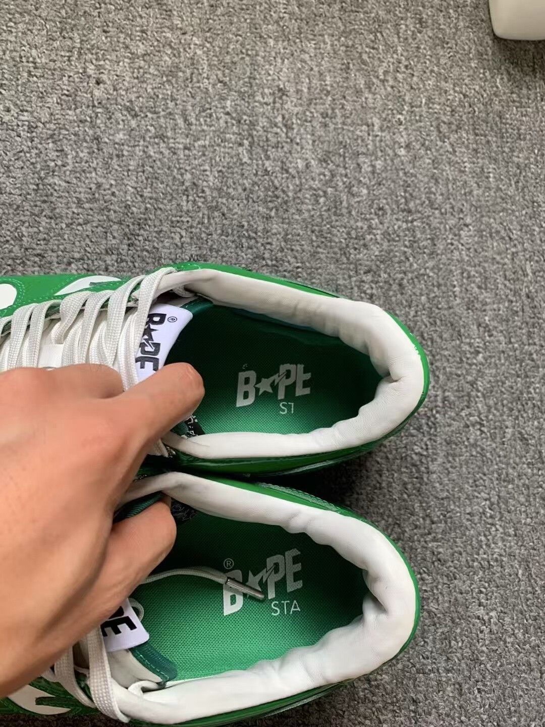 Bape Bape Sta Green Sneakers Size 44 Size US 10 / EU 43 - 4 Thumbnail