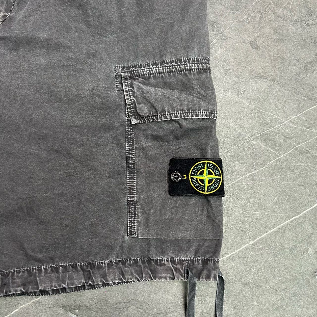 Stone Island Stone Island Wash Out Cargo Shorts Size US 34 / EU 50 - 2 Thumbnail