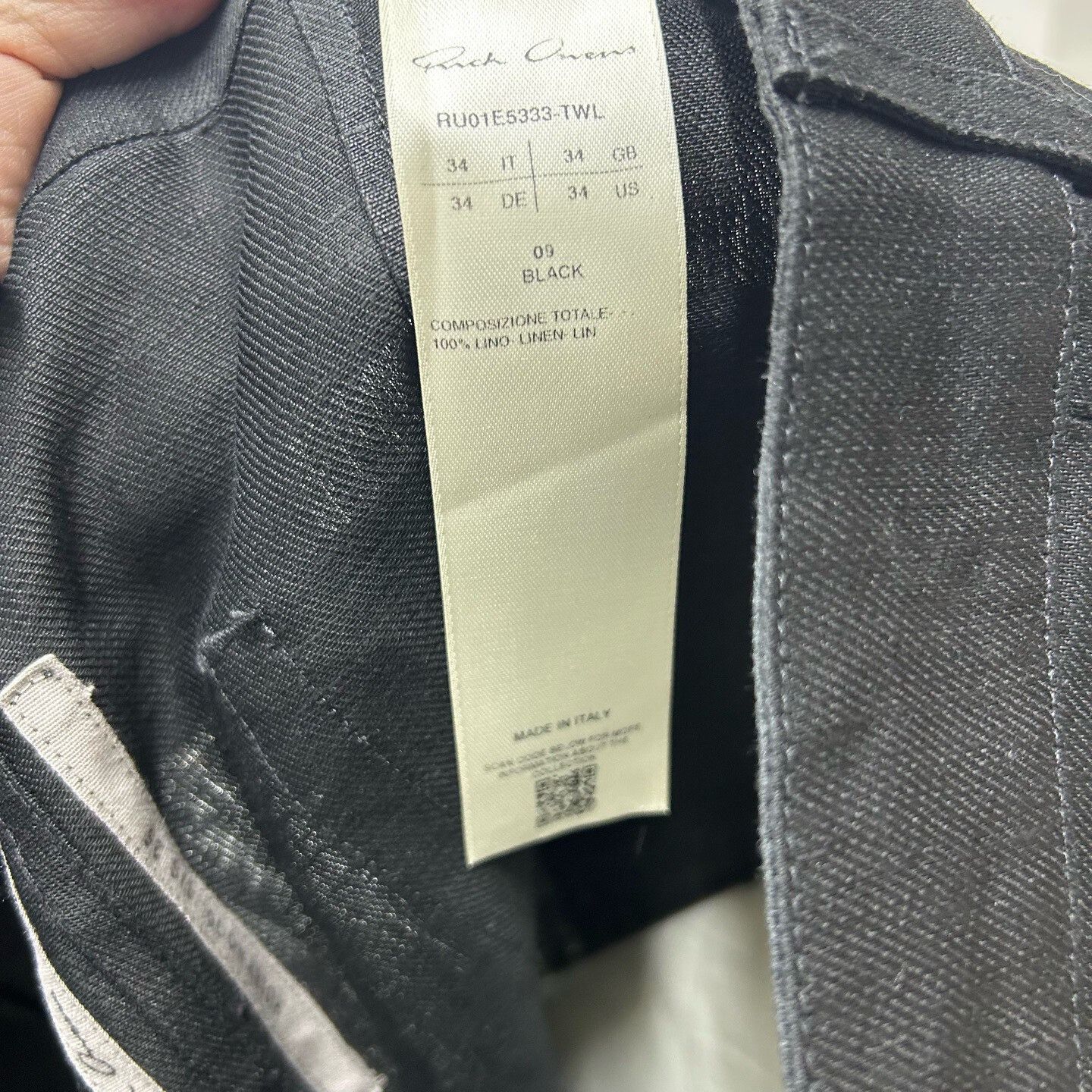 Rick Owens Rick Owens Black Cargo Pants Size 34 Size US 34 / EU 50 - 4 Thumbnail