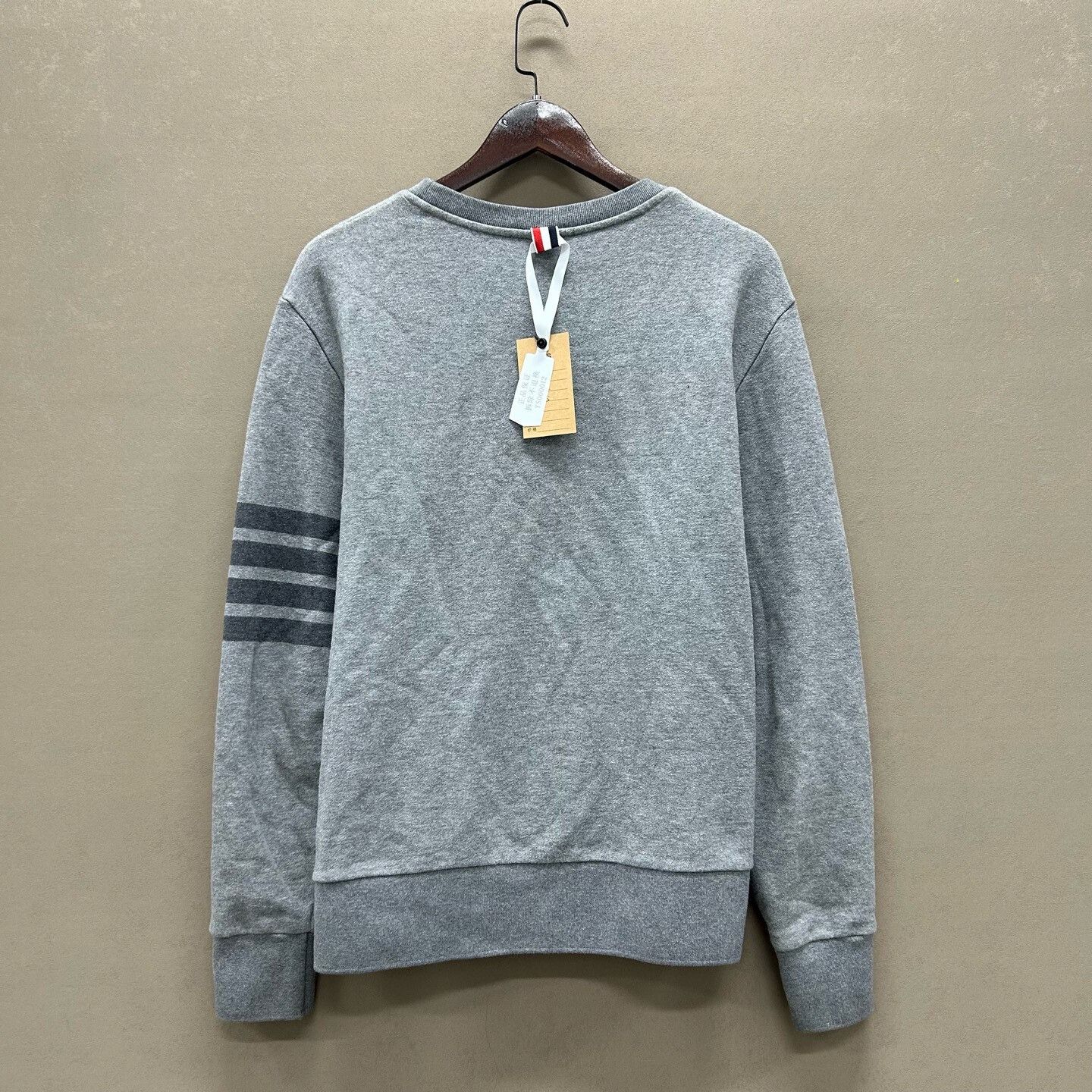 Thom Browne Thom Browne Gray Striped Sweatshirt Size US L / EU 52-54 / 3 - 2 Thumbnail