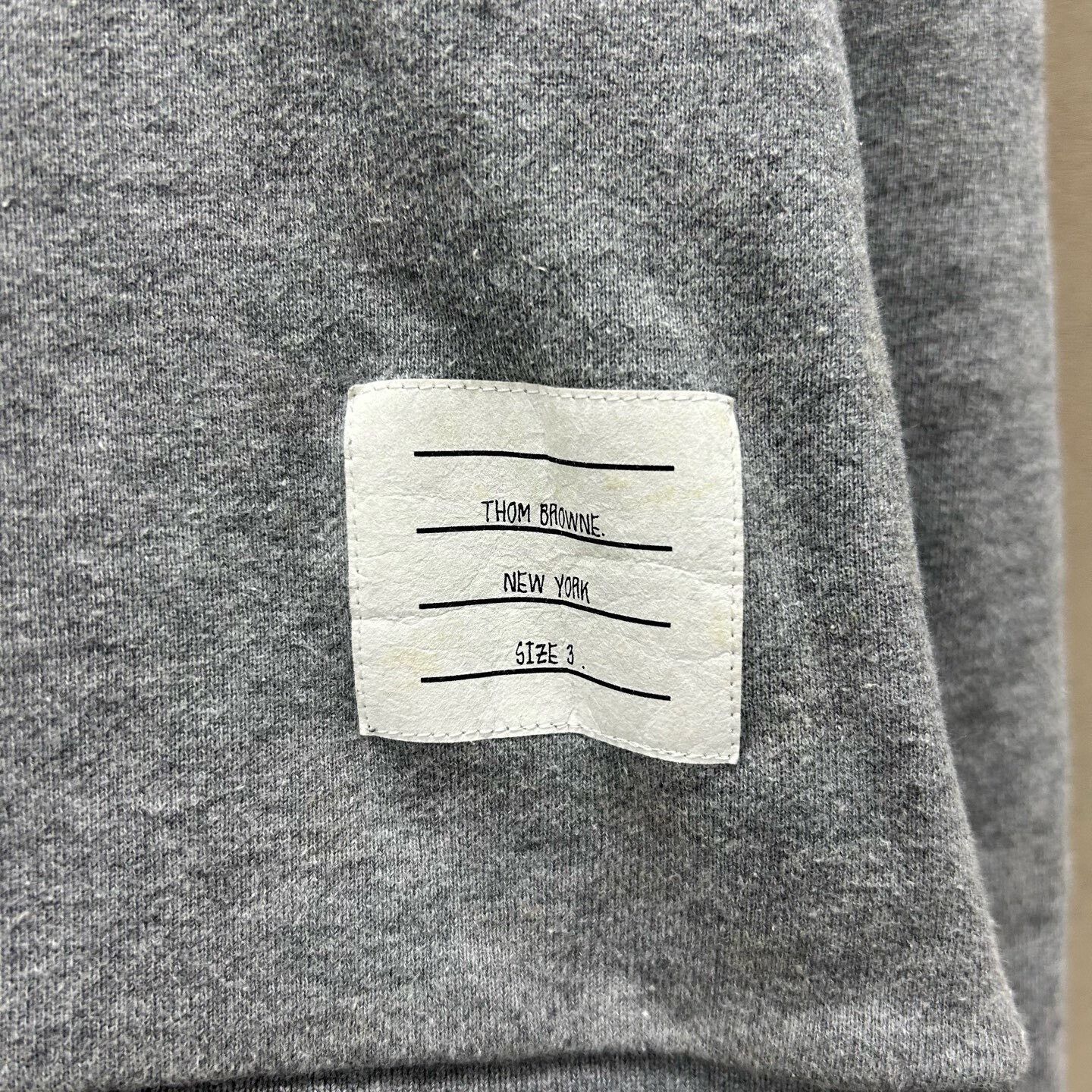 Thom Browne Thom Browne Gray Striped Sweatshirt Size US L / EU 52-54 / 3 - 3 Thumbnail