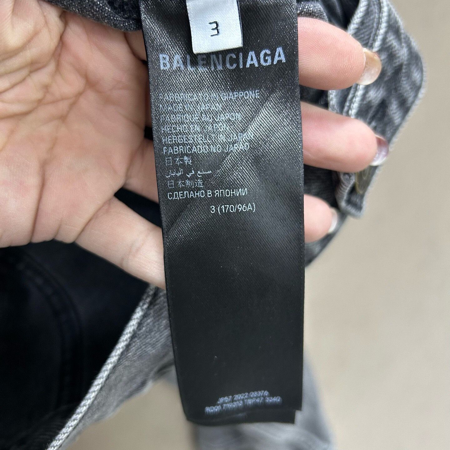 Balenciaga Balenciaga Gray Denim Hoodie Size US L / EU 52-54 / 3 - 4 Thumbnail