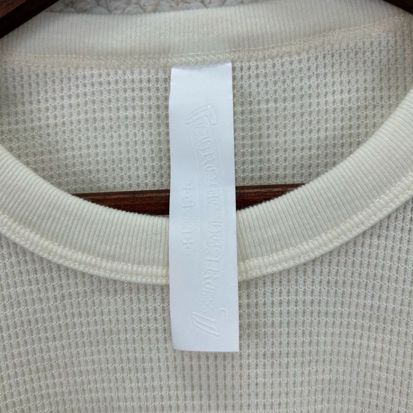 Chrome Hearts Chrome Hearts Beige Long Sleeve Waffle Top Size US XL / EU 56 / 4 - 3 Thumbnail