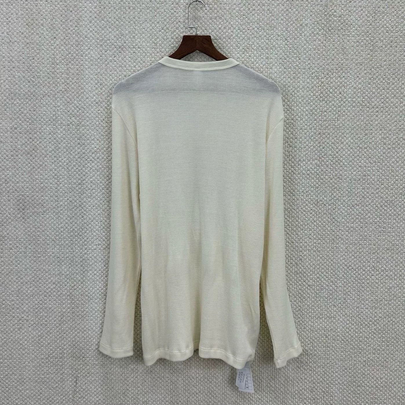Chrome Hearts Chrome Hearts Beige Long Sleeve Waffle Top Size US XL / EU 56 / 4 - 2 Thumbnail