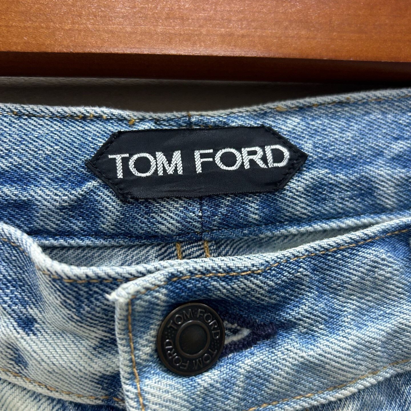 Tom Ford TOM FORD Casual Distressed Straight Jeans Size US 31 - 4 Thumbnail