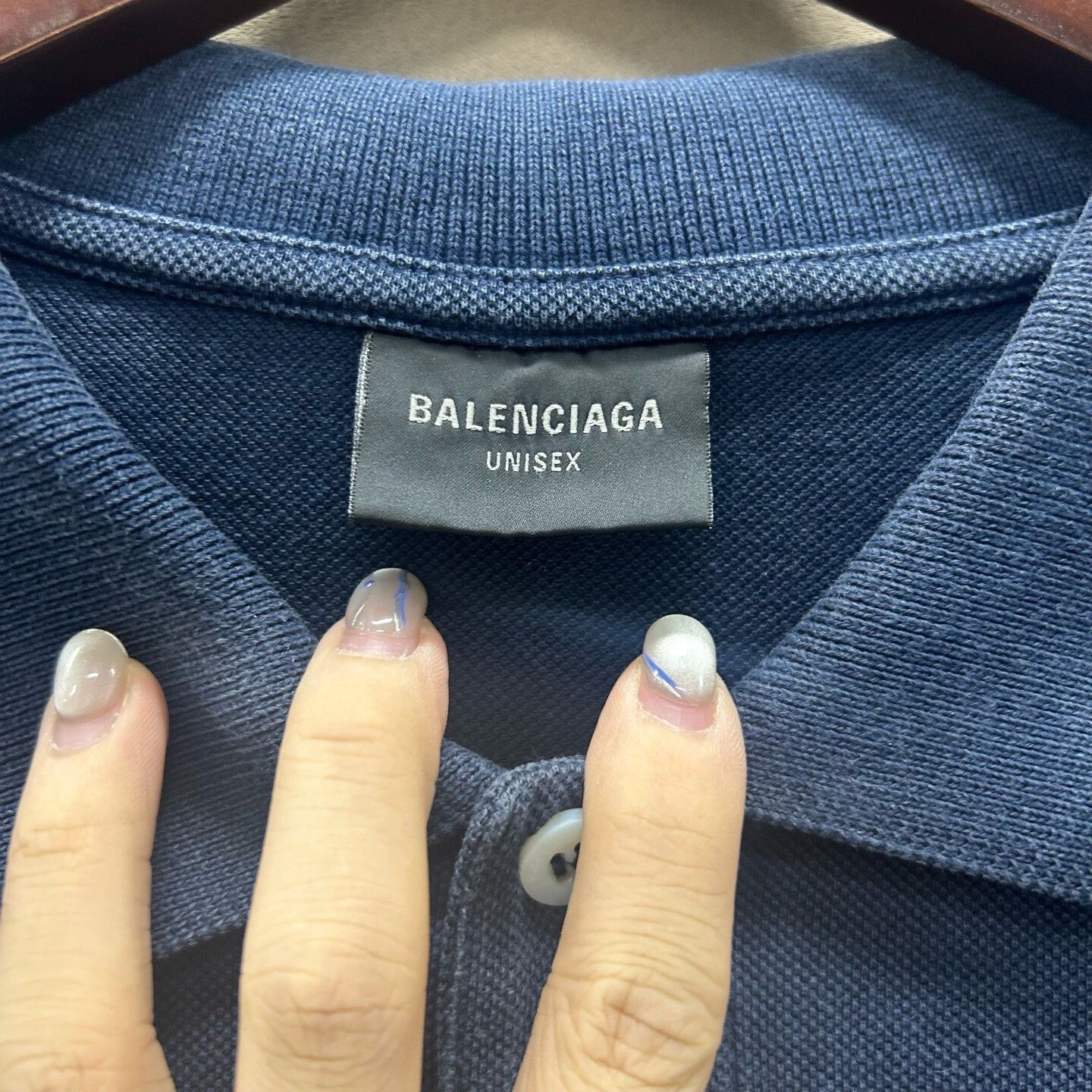 Balenciaga Balenciaga Embroidered Polo Shirt in Good Condition Size US L / EU 52-54 / 3 - 4 Thumbnail