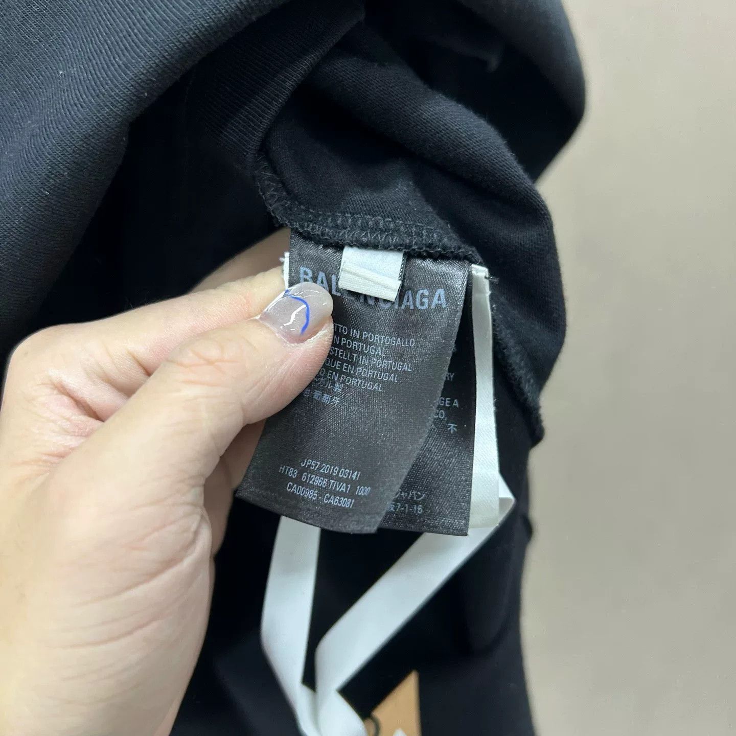 Balenciaga Balenciaga Black Graphic Short Sleeve T-Shirt Size US XS / EU 42 / 0 - 4 Thumbnail