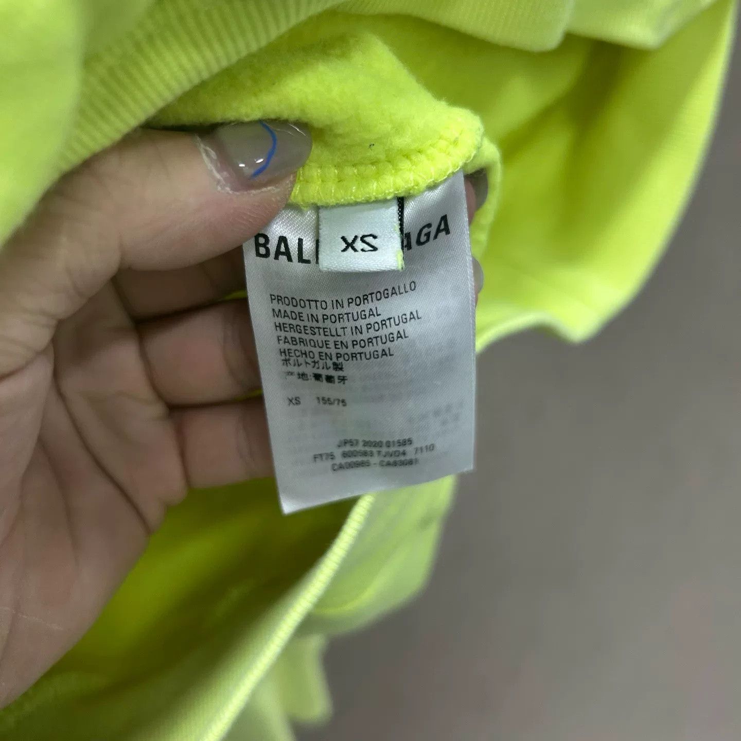 Balenciaga Balenciaga Neon Yellow Hoodie Sweater Size US XS / EU 42 / 0 - 4 Thumbnail