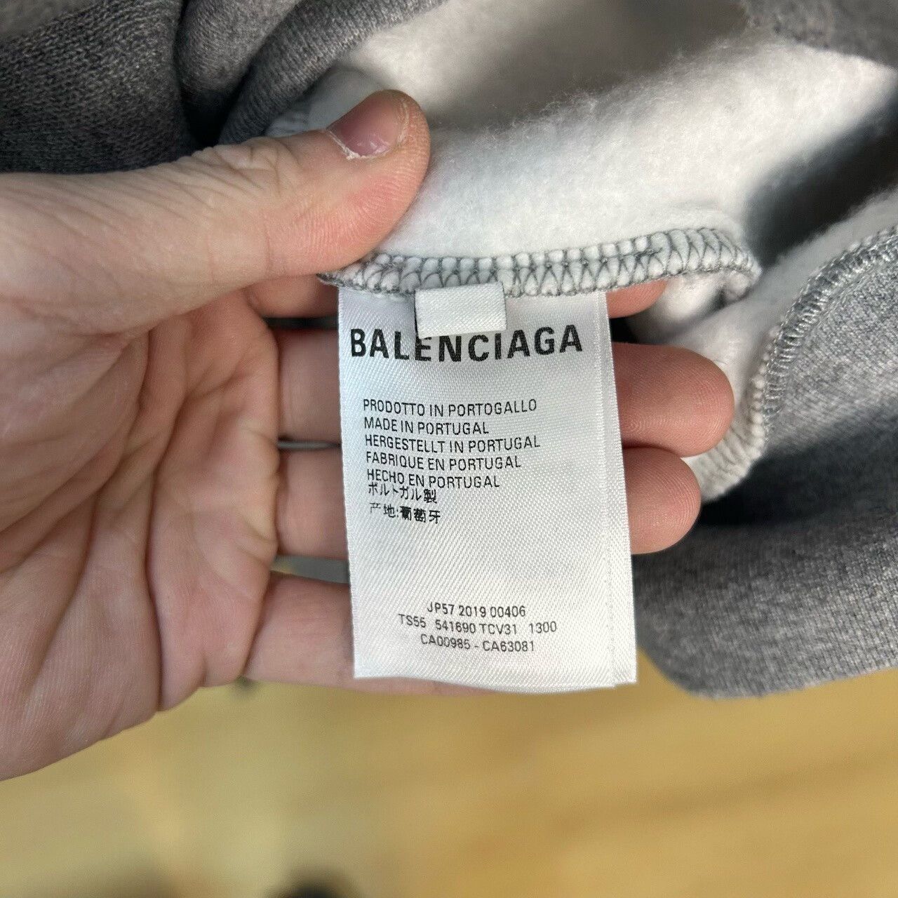 Balenciaga Balenciaga Gray Hoodie Size S Size US S / EU 44-46 / 1 - 4 Thumbnail