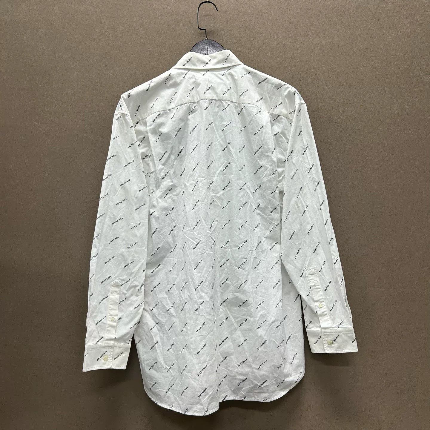 Balenciaga Balenciaga Logo Print Shirt Size 37 Size US S / EU 44-46 / 1 - 2 Thumbnail