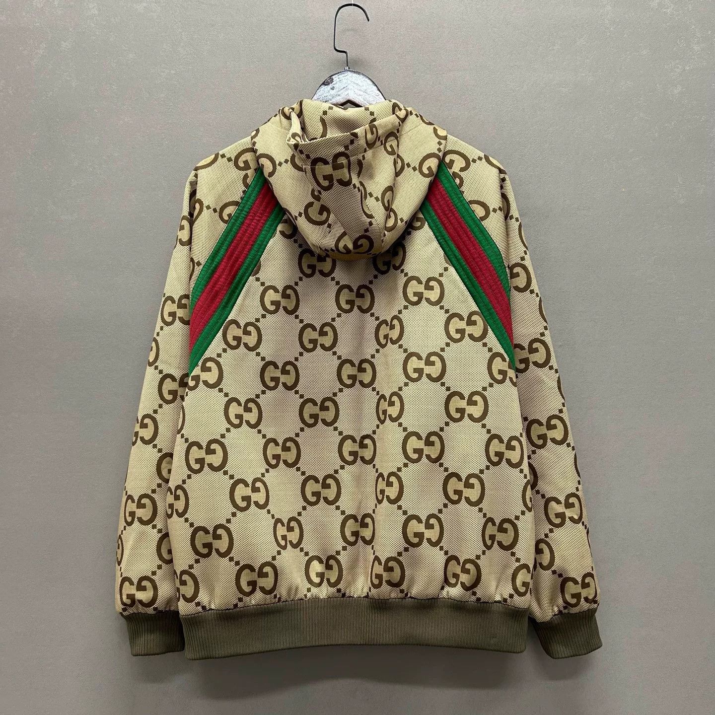 Gucci Gucci Brown Striped Zip-up Hooded Jacket Size US S / EU 44-46 / 1 - 2 Thumbnail