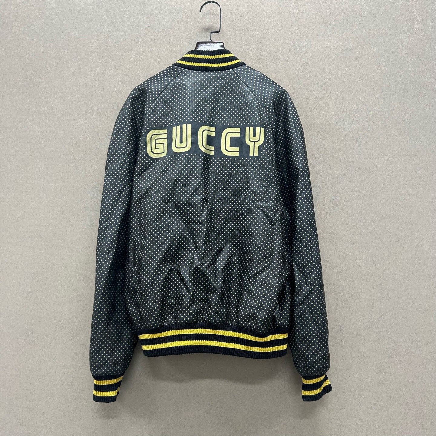 Gucci Gucci Black Gold Star Print Leather Jacket Size US S / EU 44-46 / 1 - 2 Thumbnail