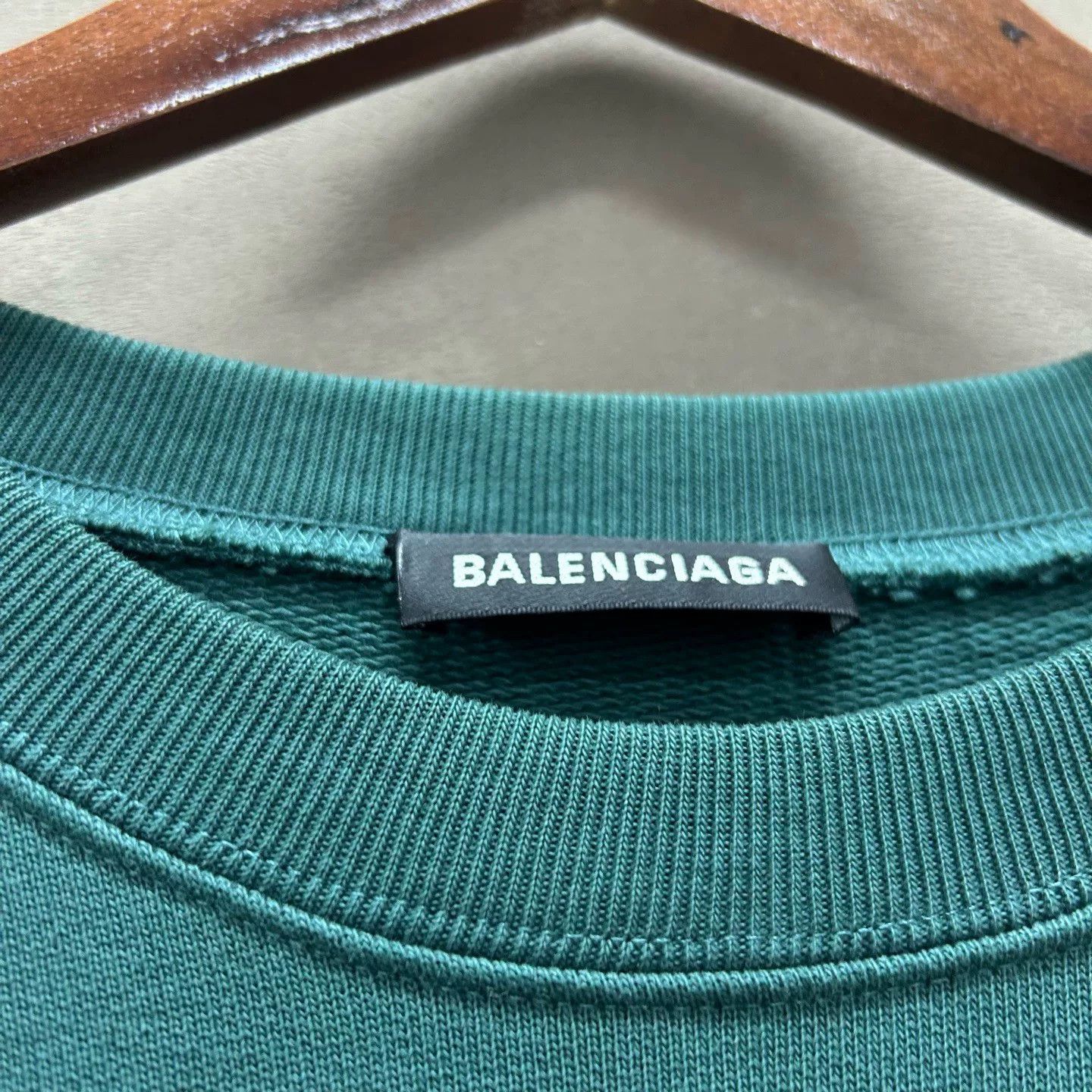 Balenciaga Balenciaga Green Logo Hoodie Size US M / EU 48-50 / 2 - 3 Thumbnail
