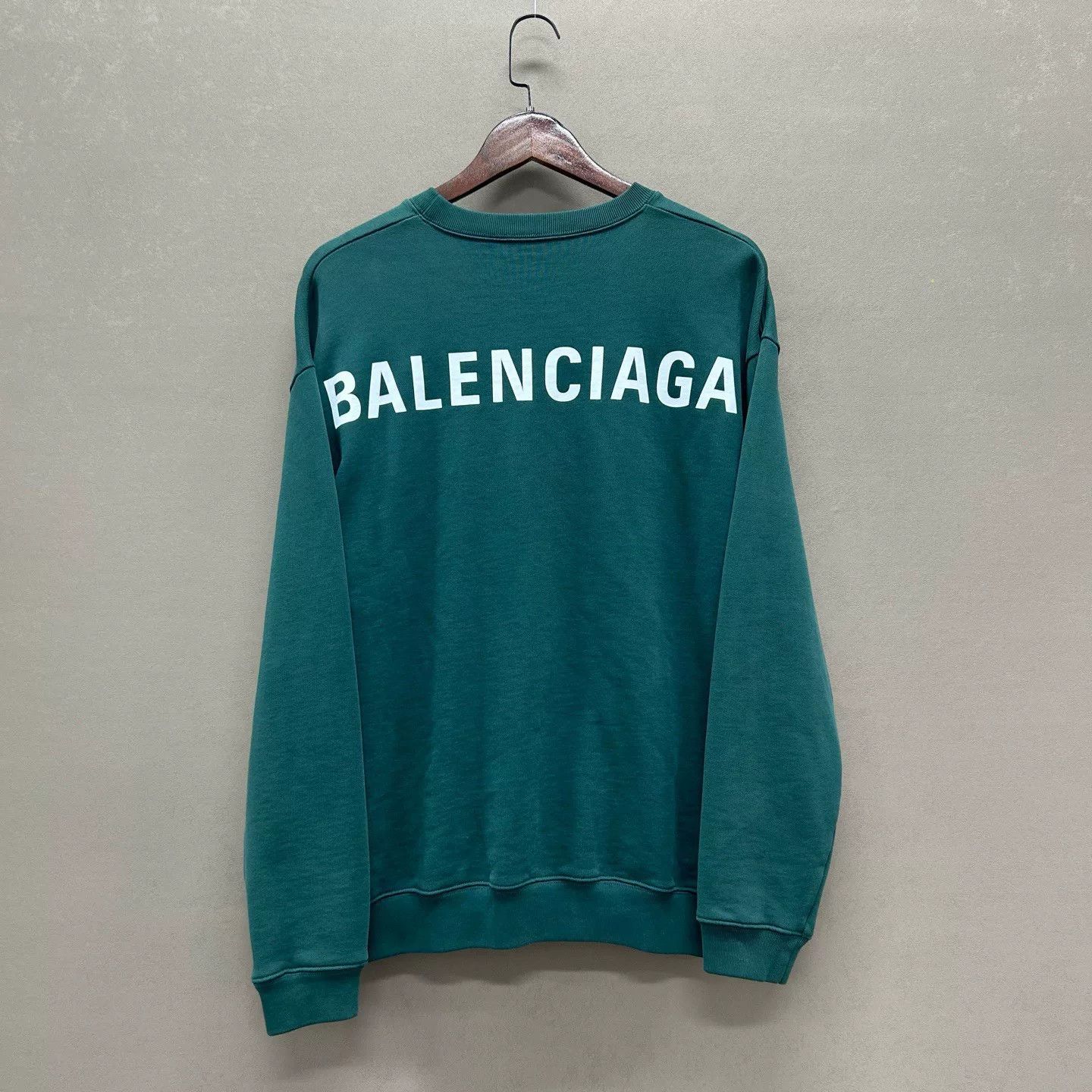 Balenciaga Balenciaga Green Logo Hoodie Size US M / EU 48-50 / 2 - 2 Thumbnail