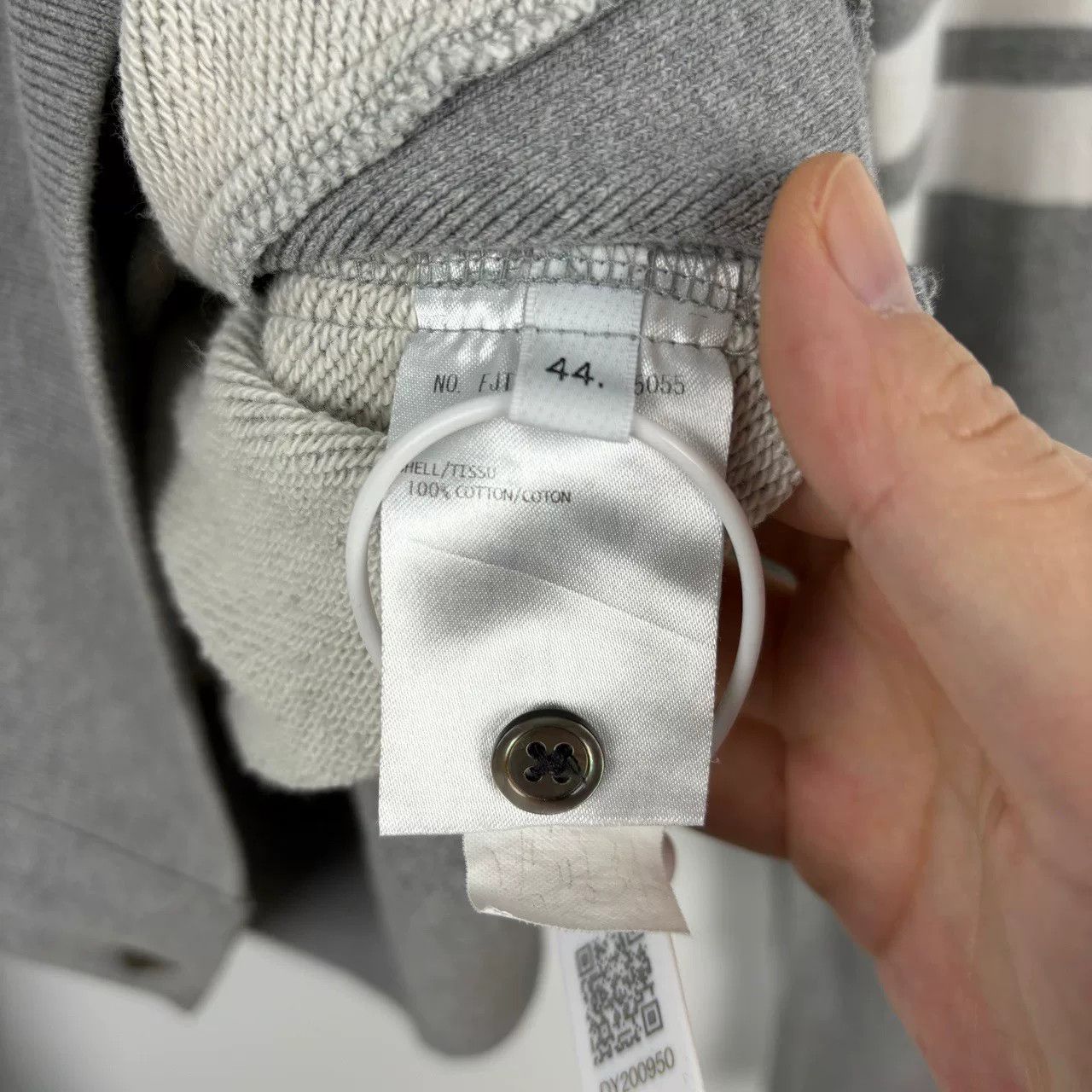 Thom Browne Thom Browne Gray Striped Sweatshirt Size US S / EU 44-46 / 1 - 4 Thumbnail