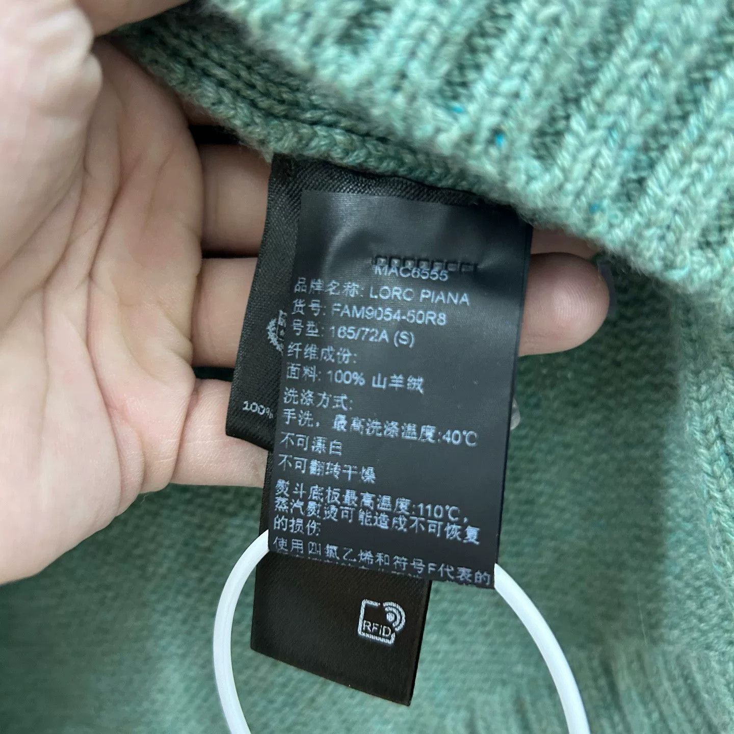 Loro Piana Loro Piana Green Cashmere Sweater Size S / US 4 / IT 40 - 3 Thumbnail