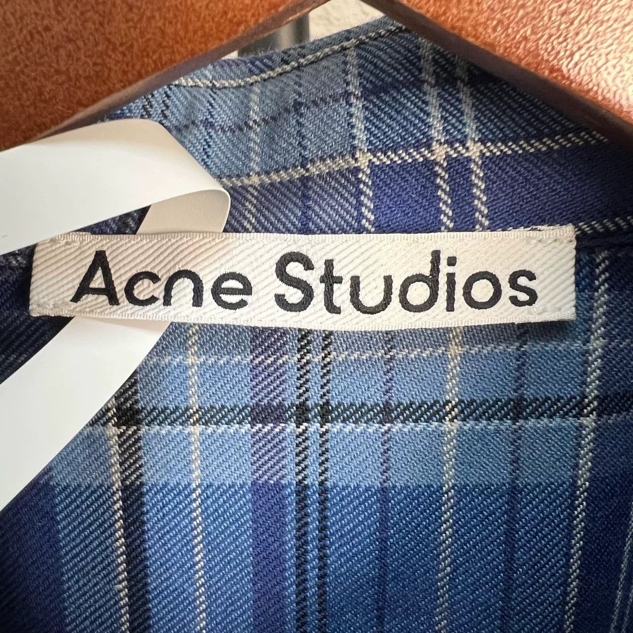 Acne Studios Acne Studios Blue Check Short Sleeve Shirt Size US M / EU 48-50 / 2 - 4 Thumbnail