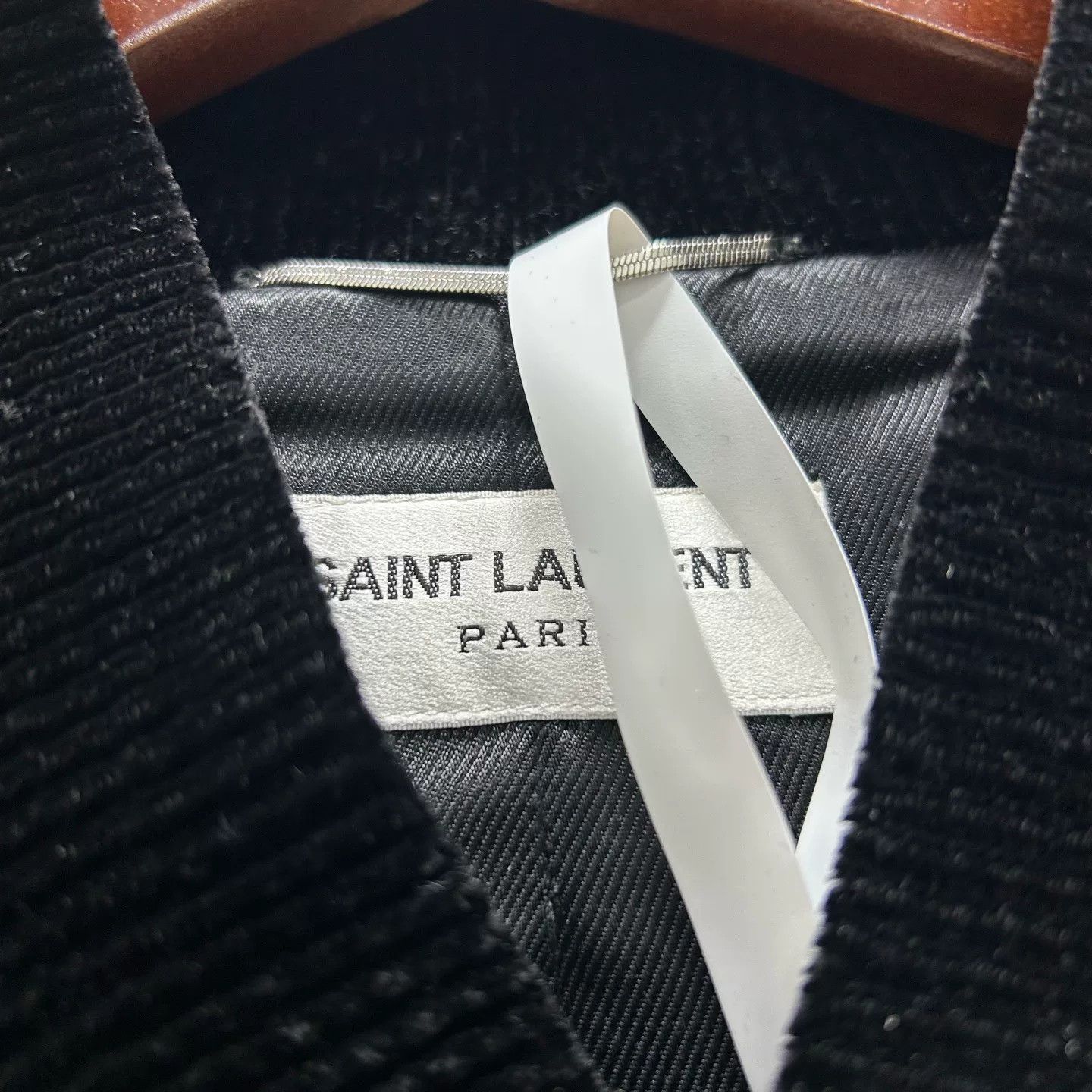 Yves Saint Laurent Saint Laurent Green Cotton Baseball Jacket Size US L / EU 52-54 / 3 - 3 Thumbnail