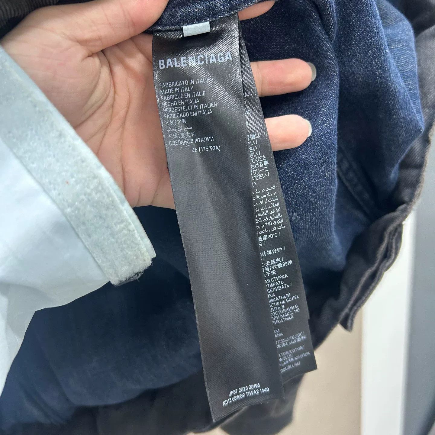 Balenciaga Balenciaga Black Distressed Denim Jacket Size US S / EU 44-46 / 1 - 4 Thumbnail