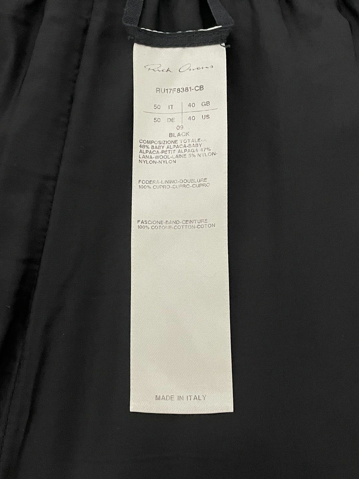 Rick Owens Rick Owens Black Cropped Pants Size US 34 / EU 50 - 3 Thumbnail